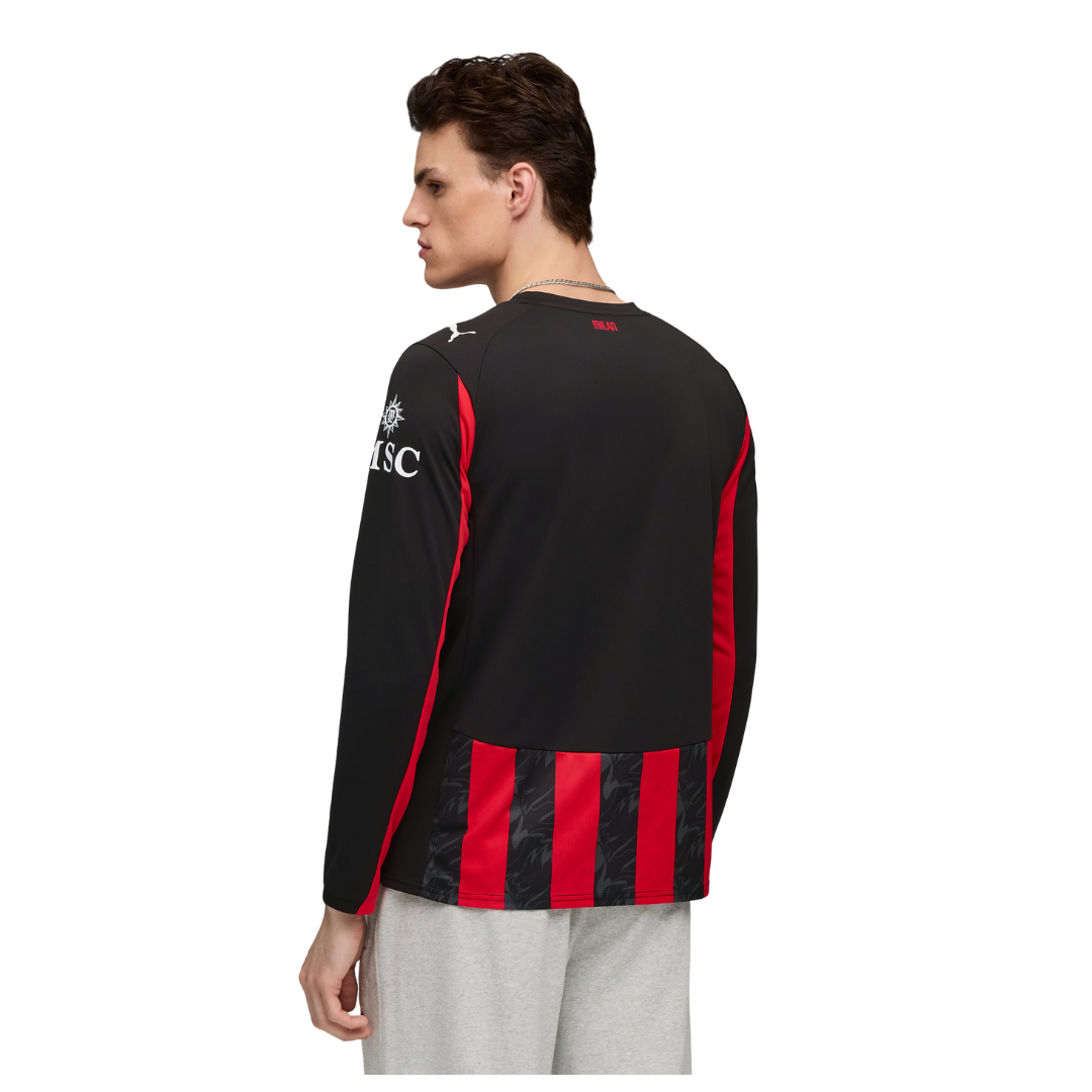 AC MILAN MAGLIA GARA HOME 2025-2026 MANICHE LUNGHE