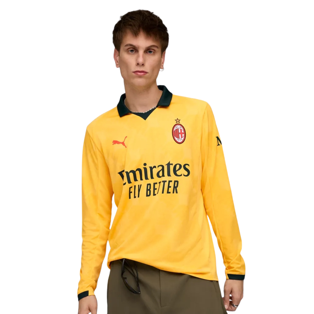 AC MILAN MAGLIA GARA THIRD 2025-2026 MANICHE LUNGHE