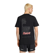 ADIDAS T-SHIRT GRAPHIC SLOGAN RUNNING UOMO